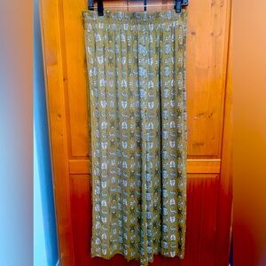 & other stories palazzo wide leg  pants size 10 elastic waist
